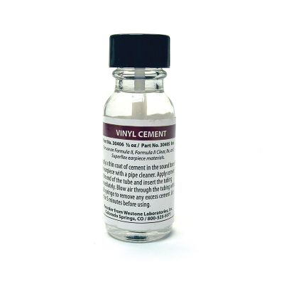 Westone 30406 Vinyl Tubing Cement, 0.5 oz Bottle