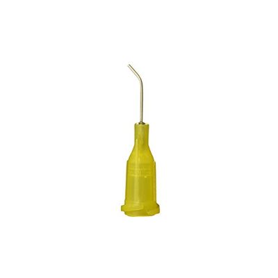 20 ga Needle with 45 Degree Bend, 1/2", Yellow