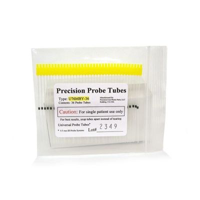 Probe Tubes, U76MBY REM, Yellow, Pack of 36, 6.2g