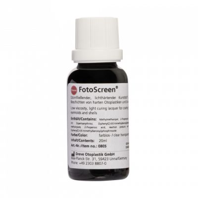 Dreve 0805 FotoScreen light curing lacquer in a 20 ml bottle