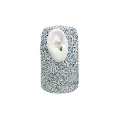 egger small granite column with white right ear.