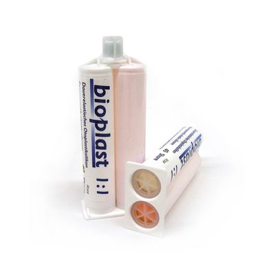 Detax 02081 Bioplast, 40 Shore, Rose Transparent, Box of 8 Cartridges