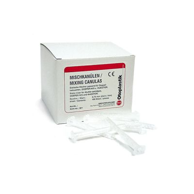 Dreve 321 mixing tips for DM-50 cartridges. Available individually. Shown in a box.