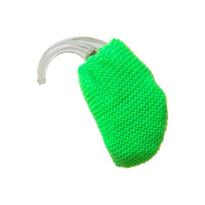 Hearing Aid Sweat Band in Neon Glow Green color